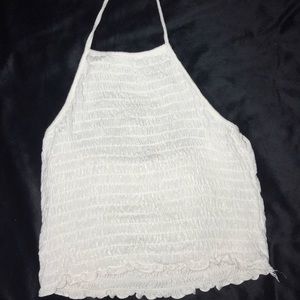 White halter top from tillys